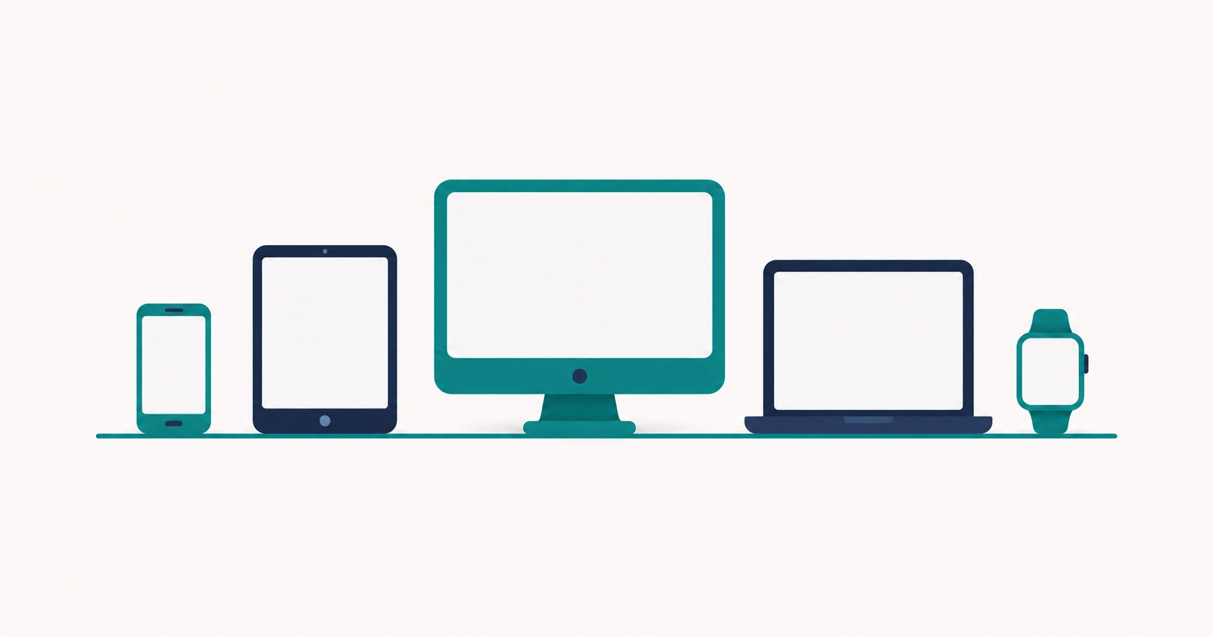Illustration of devices representing multiple gaming platforms